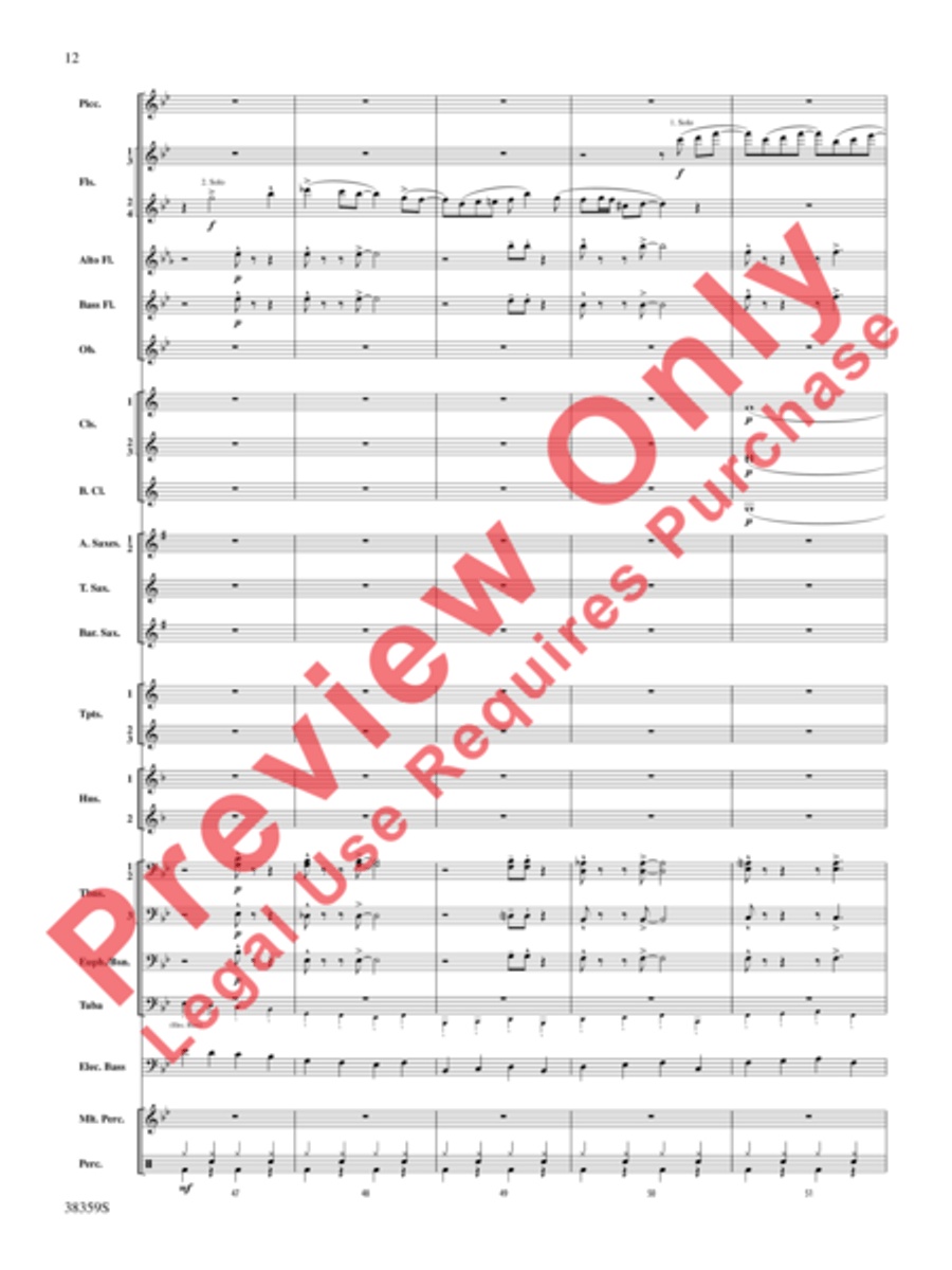 Those Fabulous Flutes Concert Band scores gallery preview page 13