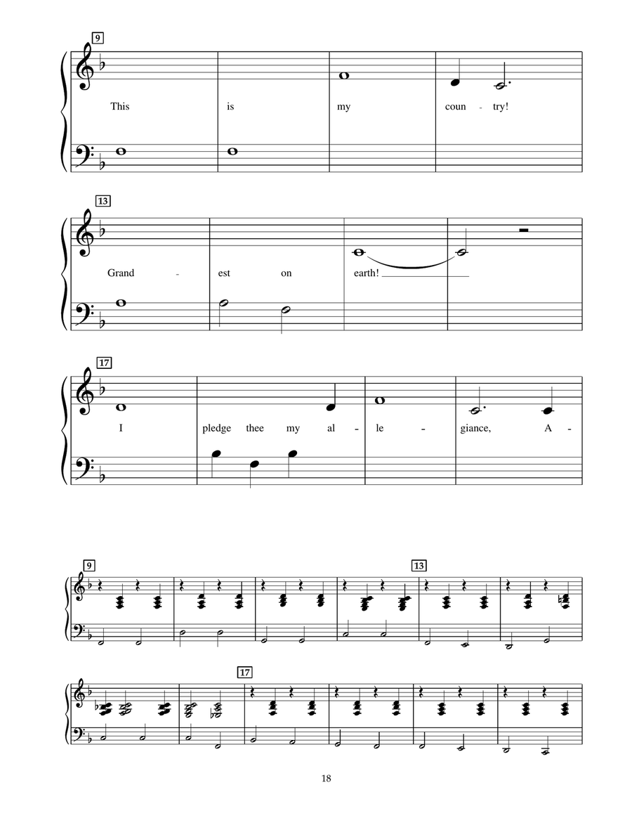 This Is My Country Piano scores gallery preview page 2