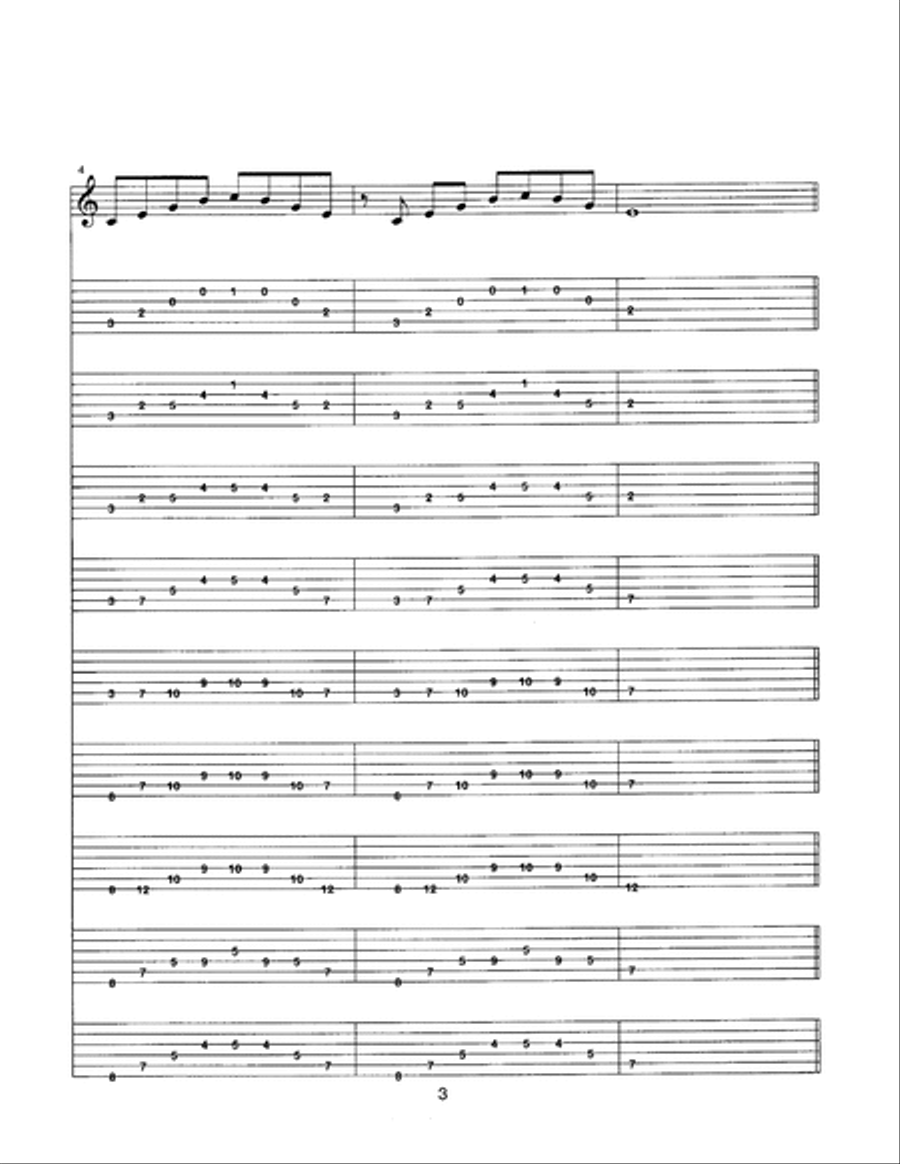 Complete Arpeggio Study Method Electric Guitar scores gallery preview page 4
