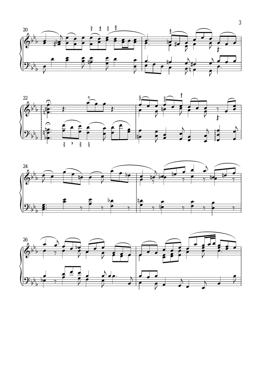 Sighing, Weeping, Sorrow, Need Piano Solo scores gallery preview page 3
