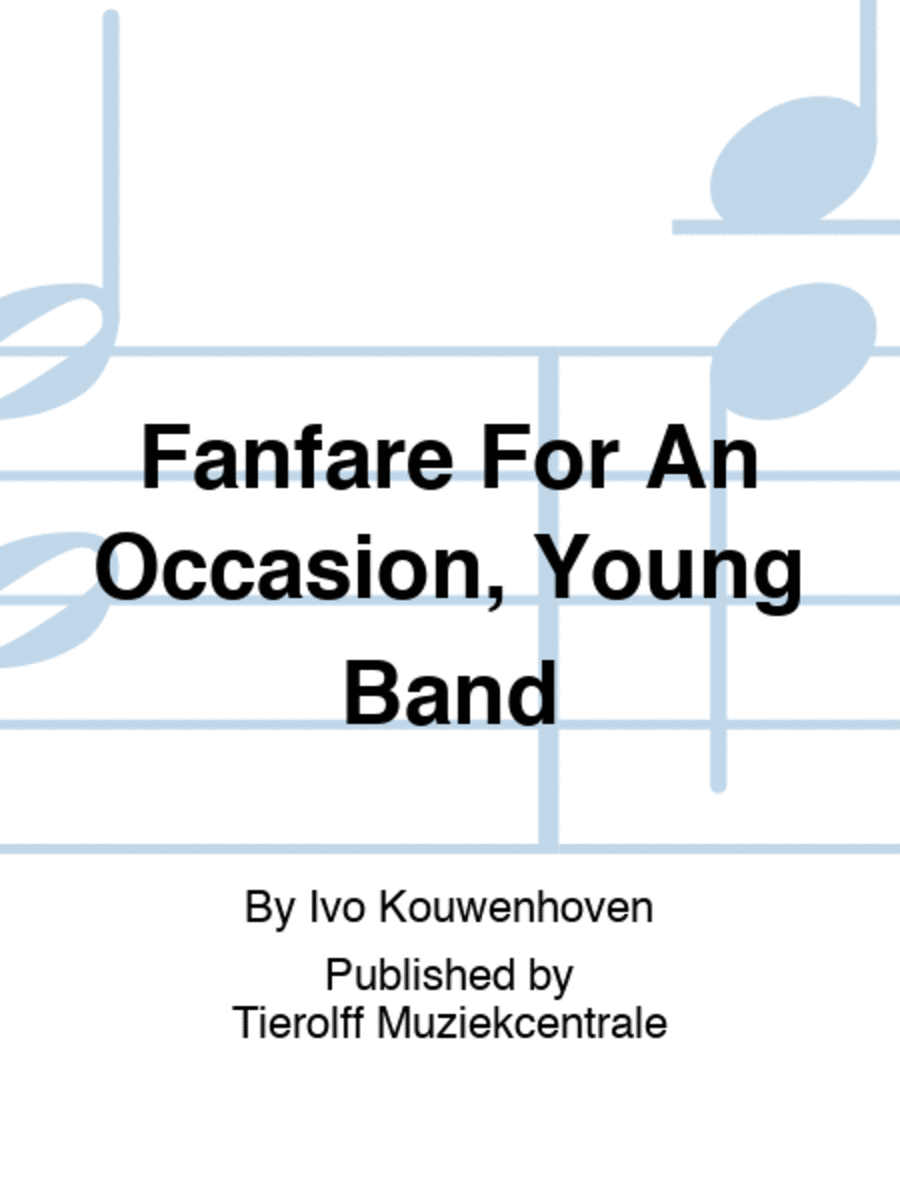 Fanfare For An Occasion, Young Band Concert Band scores gallery preview page 1
