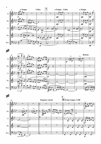 Debussy: Children's Corner Mvt.6 "Golliwogg's Cake Walk"- wind quintet image number null