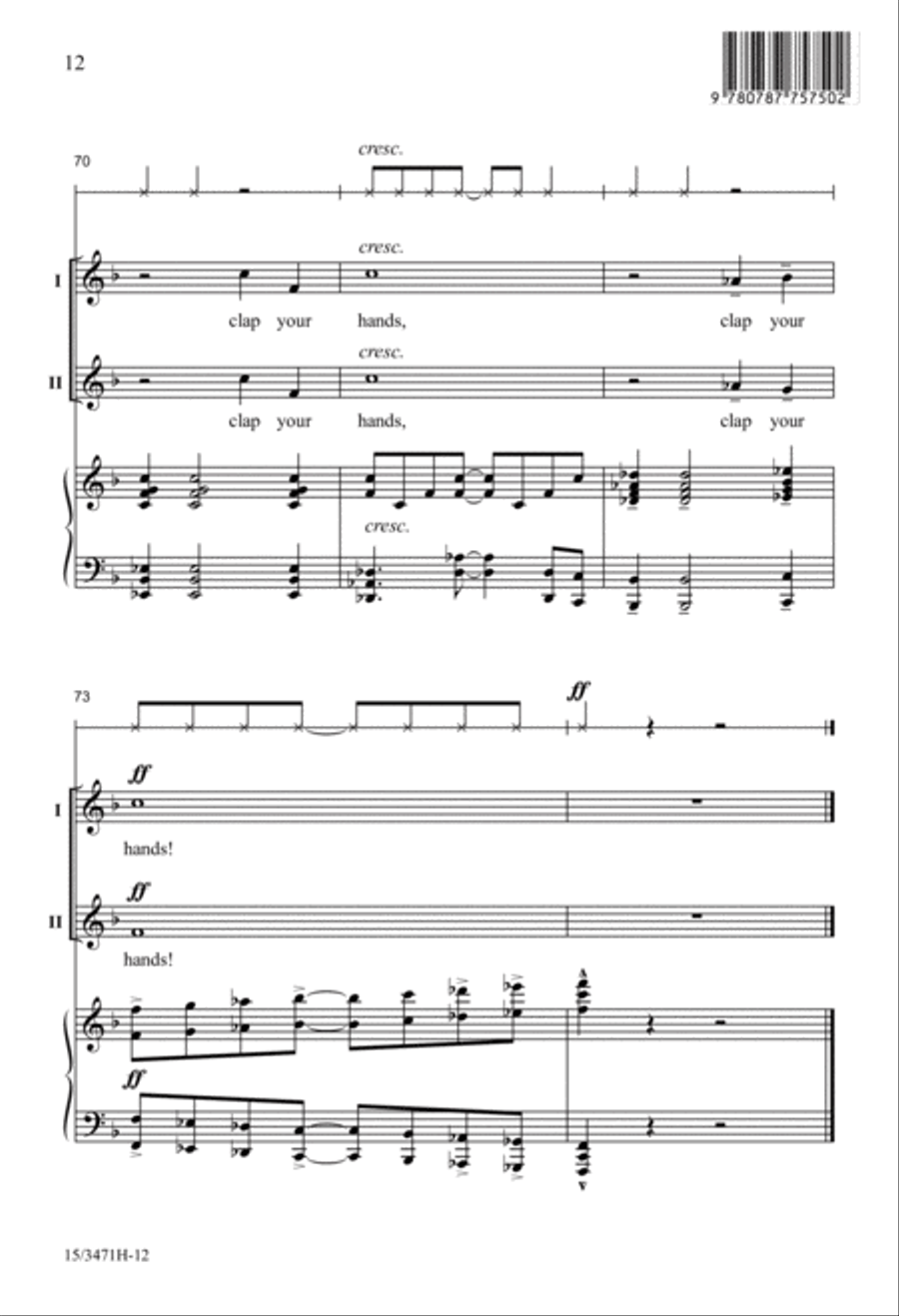 Clap and Sing, Join Together! 2-Part scores gallery preview page 12