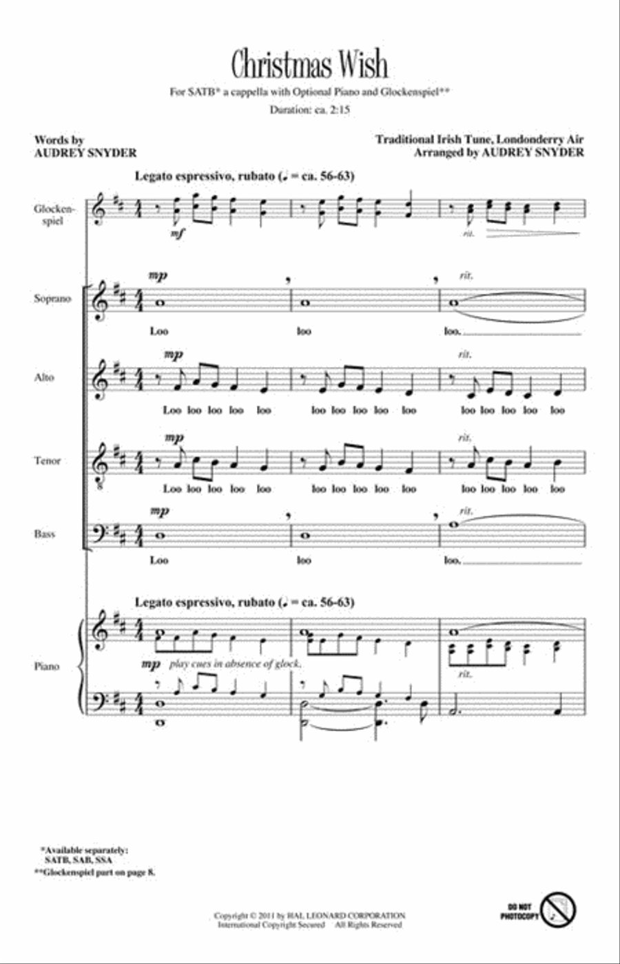 Christmas Wish 4-Part scores gallery preview page 2