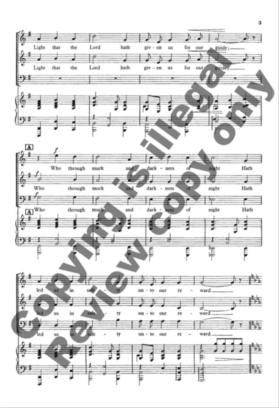 Onward, Ye Peoples! 3-Part scores gallery preview page 3
