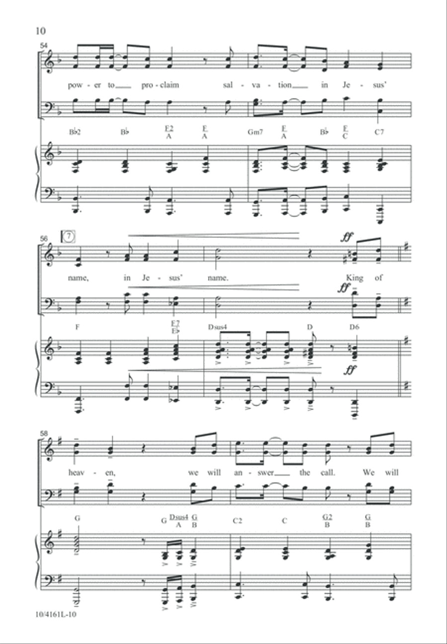 Hear the Call of the Kingdom 4-Part scores gallery preview page 11