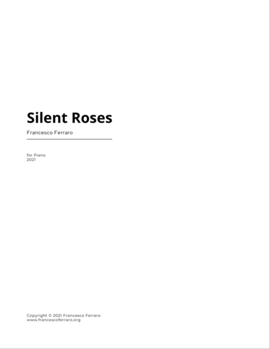 Silent Roses Silent Roses Piano Solo scores gallery preview page 3