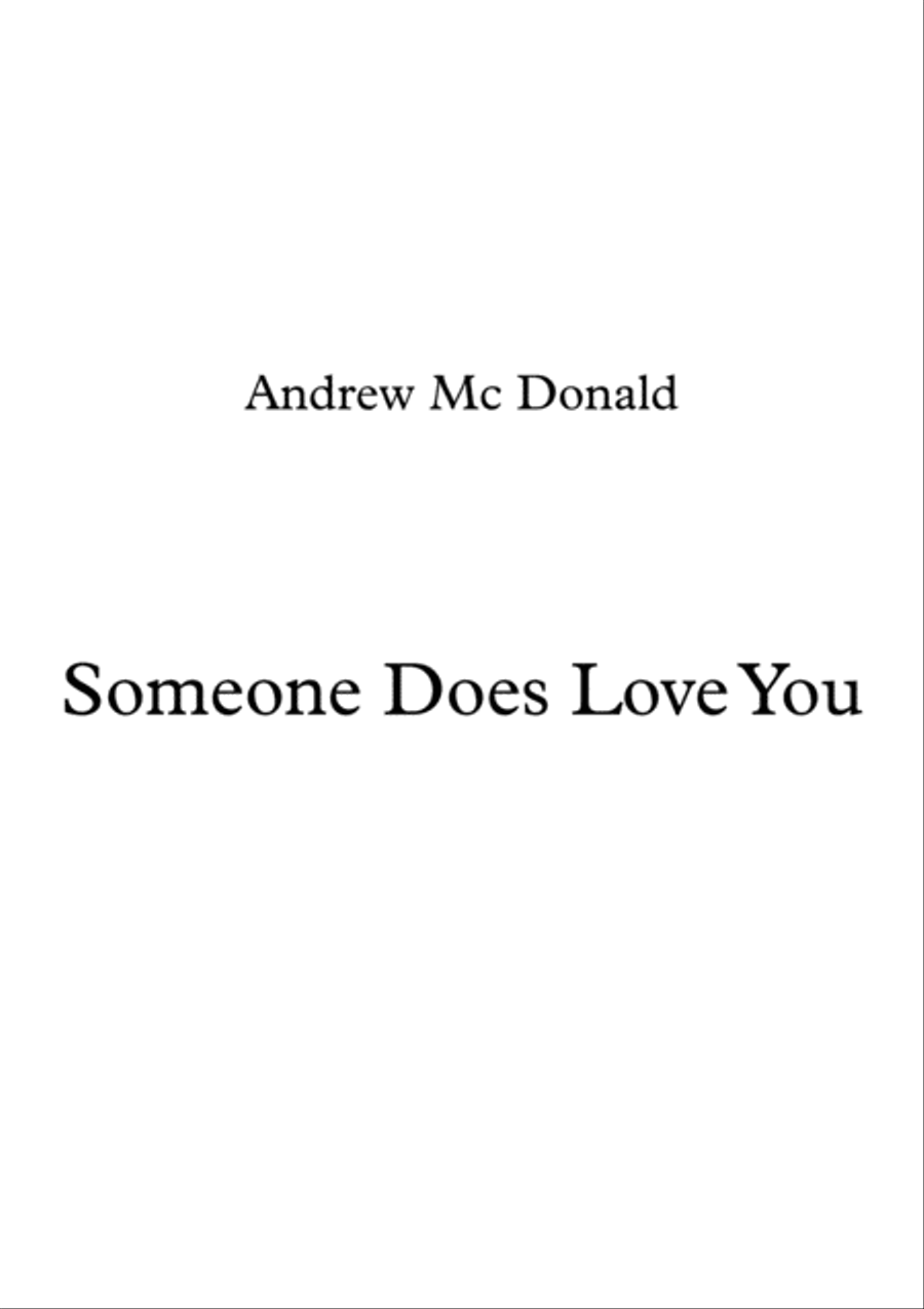 Someone Does Love You Voice scores gallery preview page 1