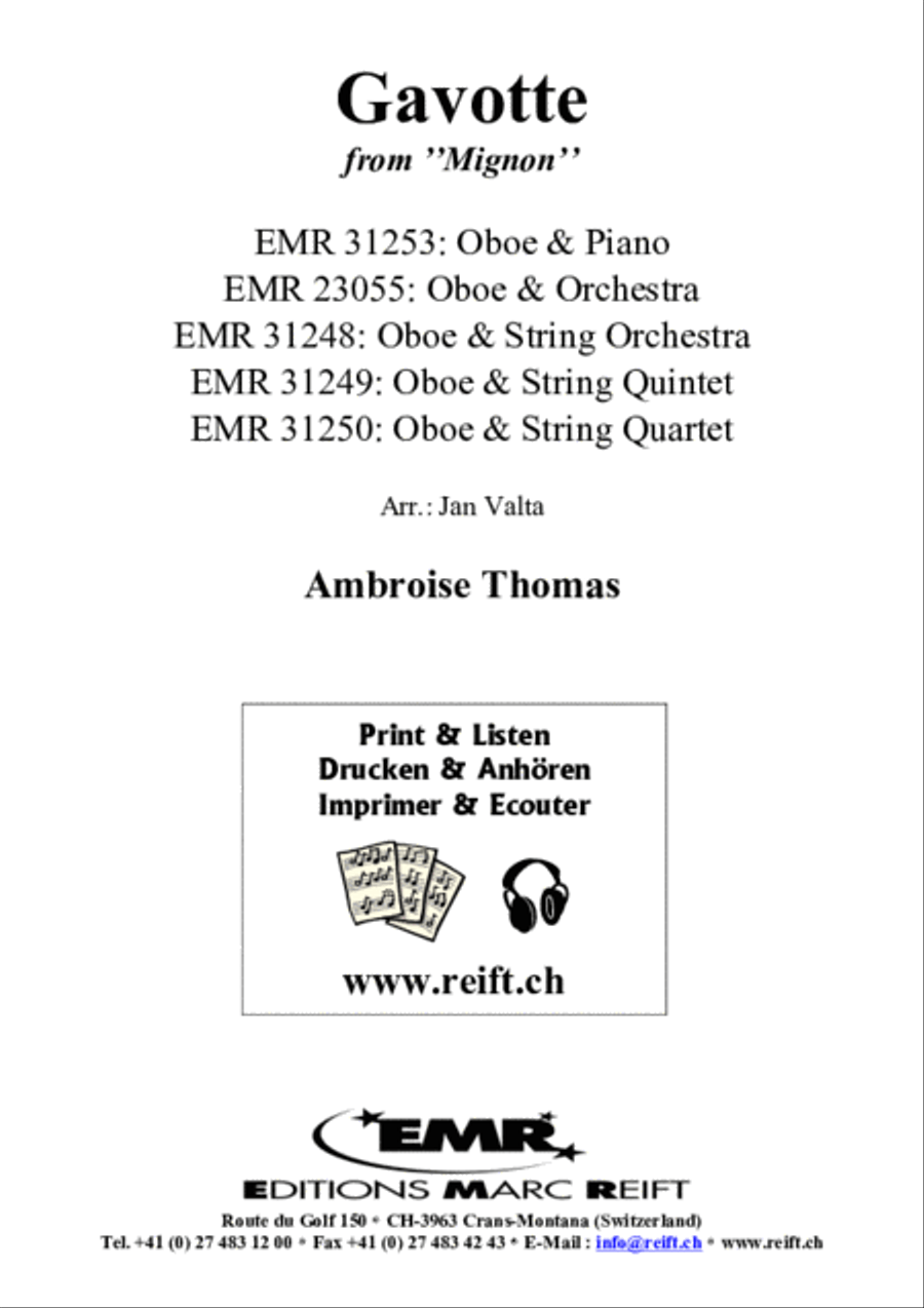 Gavotte Piano Accompaniment scores gallery preview page 2