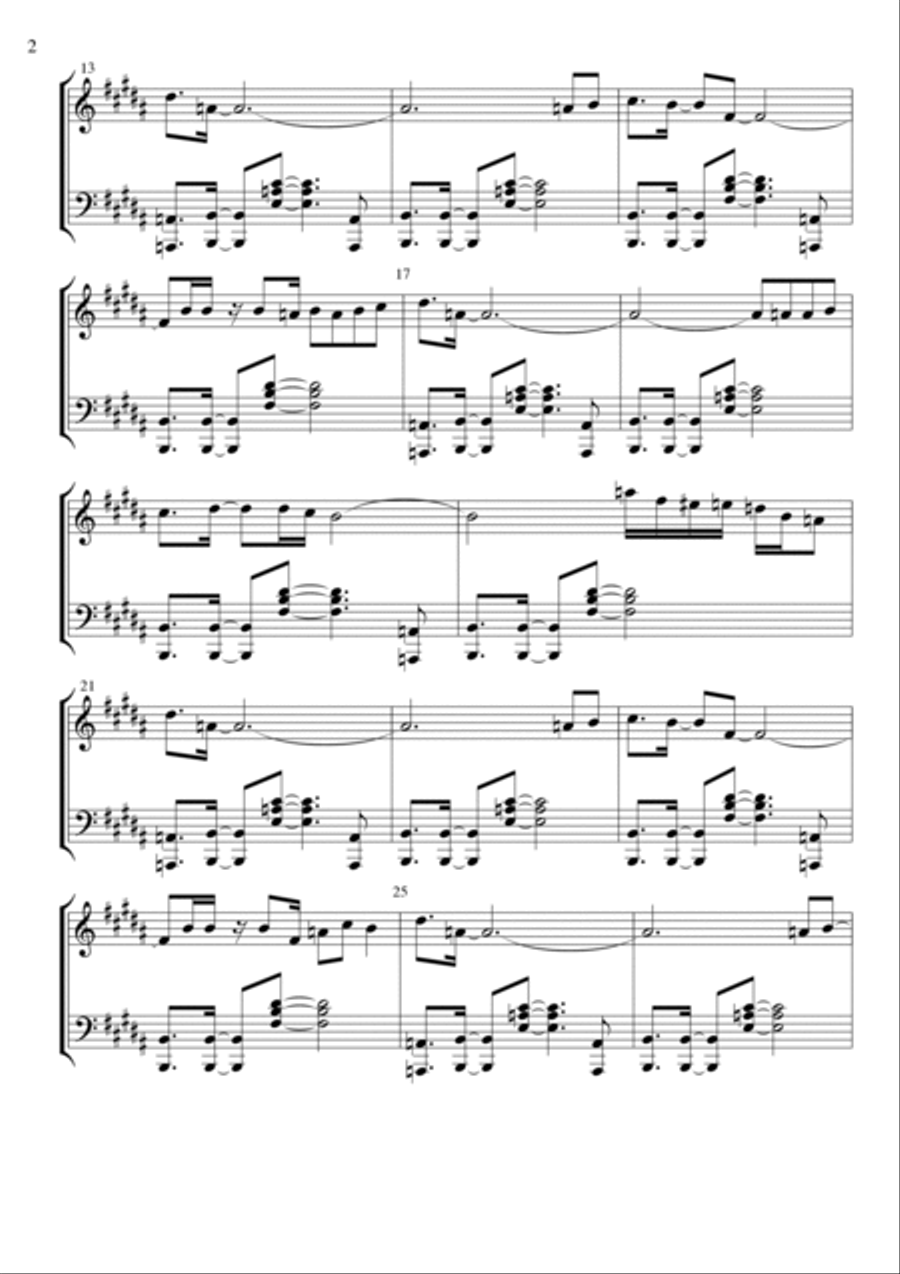 Don't Stop Til You Get Enough Piano Solo scores gallery preview page 2