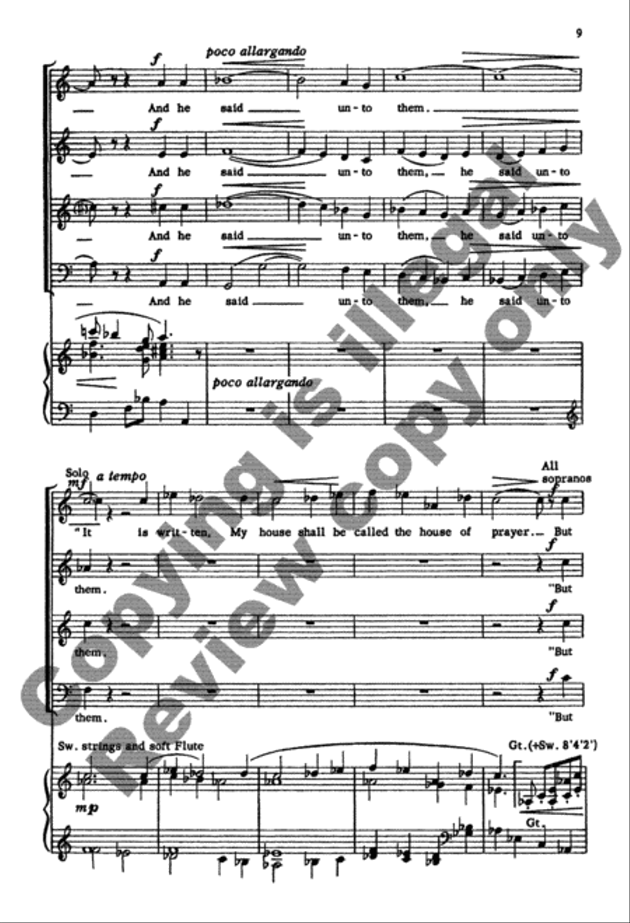 When Christ Rode Into Jerusalem 4-Part scores gallery preview page 23