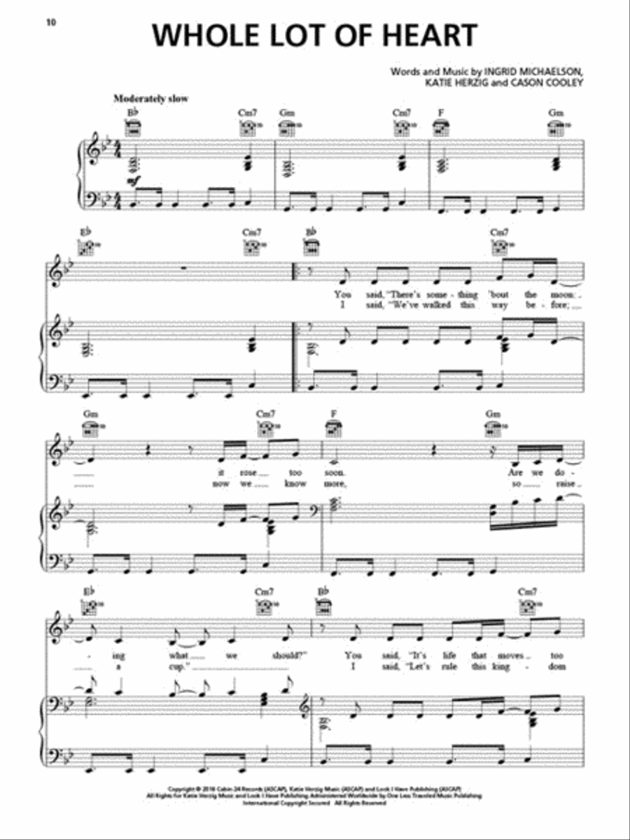 Ingrid Michaelson - It Doesn't Have to Make Sense Piano, Vocal, Guitar scores gallery preview page 4