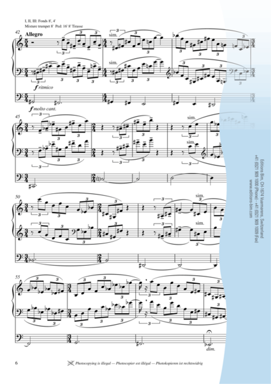 Sonatine III Organ scores gallery preview page 5