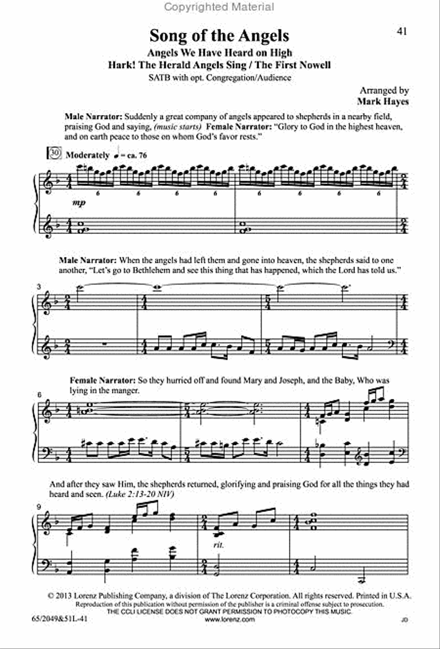 What Sweeter Music - SATB Score with Performance CD 4-Part scores gallery preview page 12