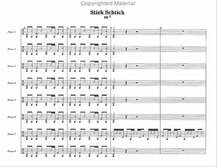 Stick Schtick Stick Schtick Percussion Ensemble scores gallery preview page 6