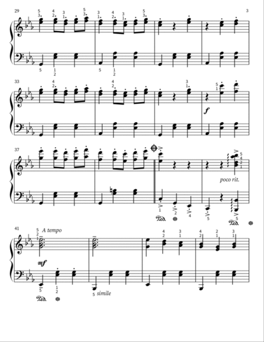 Shostakovich waltz No.2 Piano Solo scores gallery preview page 3