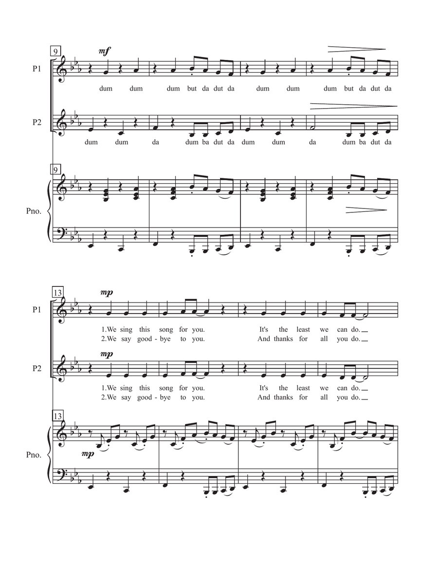Our Farewell Song Our Farewell Song SA scores gallery preview page 3
