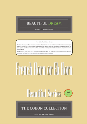 No.3 Beautiful Dream (French Horn or Eb Horn)