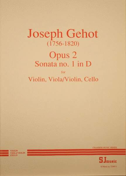 Trio in D, Opus 2 Number 1
