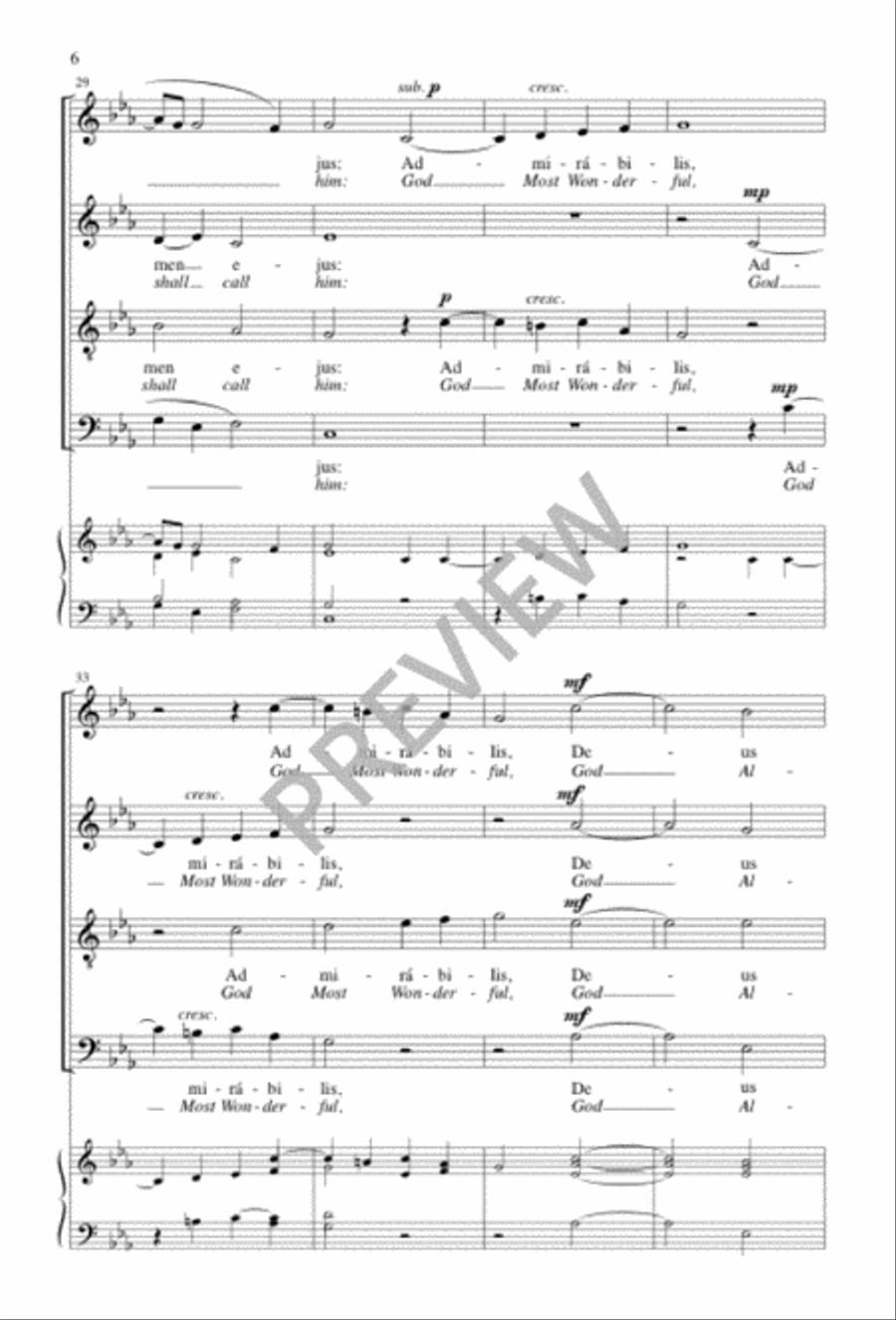 Ecce virgo concipiet Ecce virgo concipiet 4-Part scores gallery preview page 6