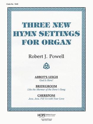Book cover for Three New Hymn Settings for Organ