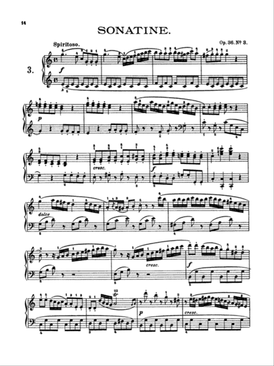 Clementi: Twelve Sonatinas Piano Solo scores gallery preview page 1