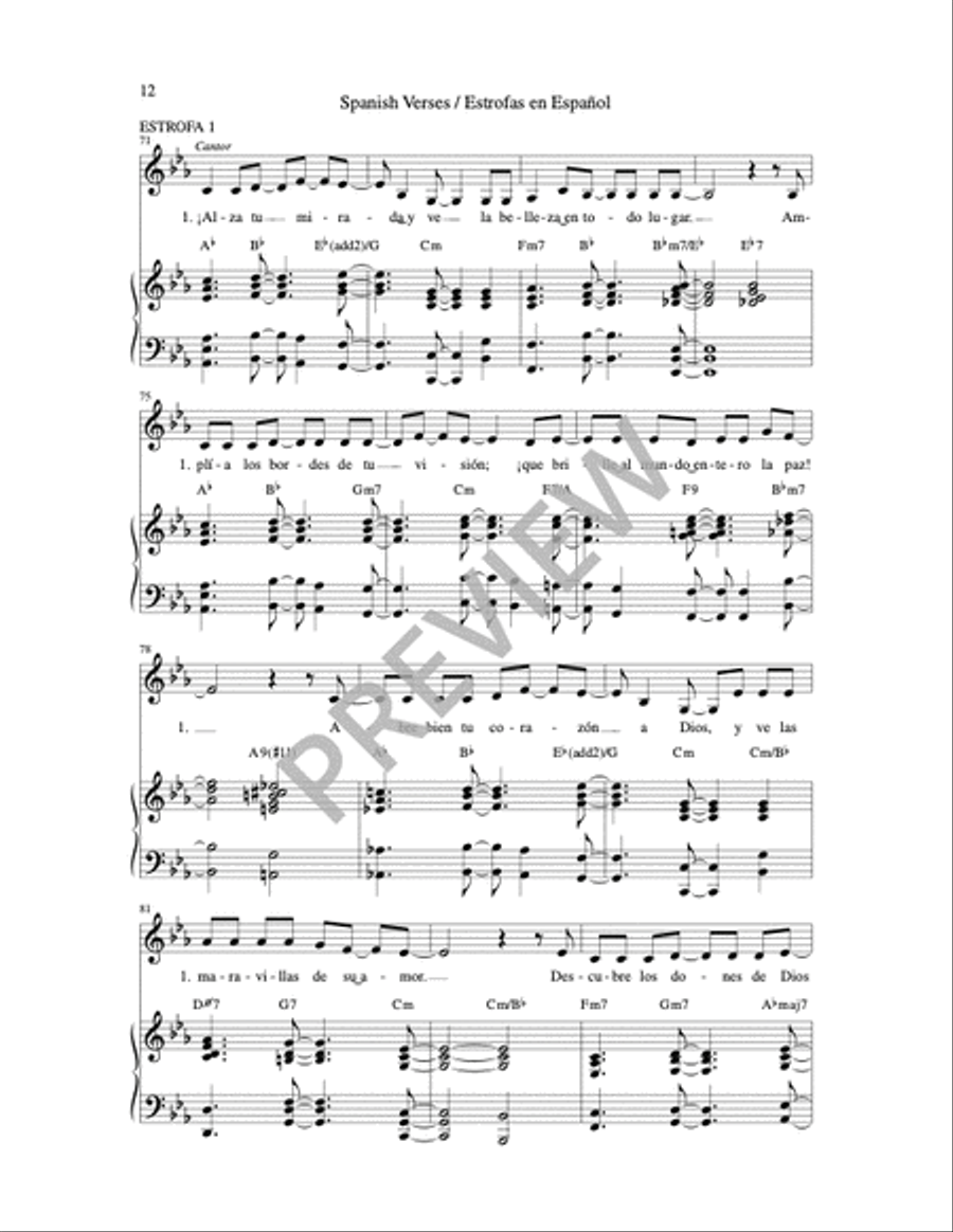 Through the Eyes of God 4-Part scores gallery preview page 4