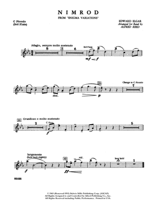 Nimrod (from Elgar's Variations): Piccolo