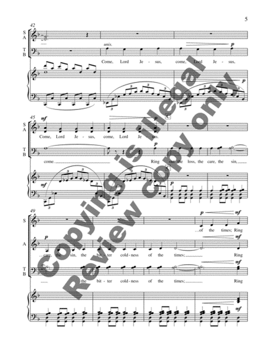 Ring Out, Wild Bells (Choral Score) image number null