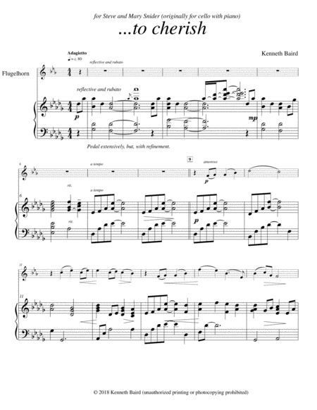 to cherish (revised for flugelhorn and piano) image number null