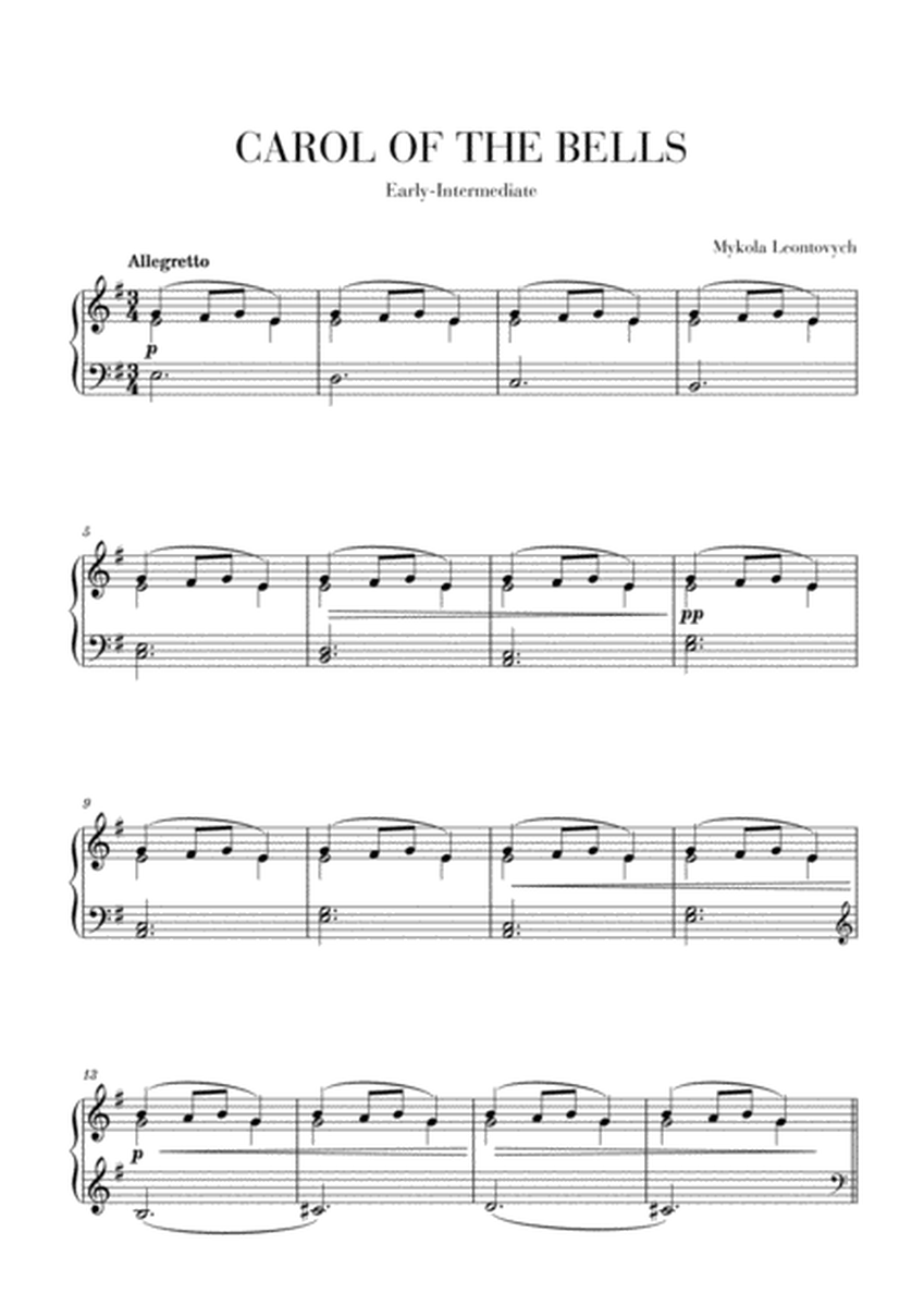 Carol of The Bells - Easy-Intermediate piano image number null