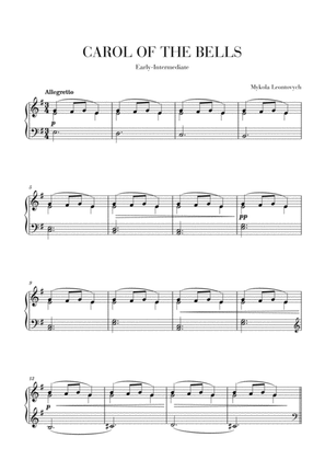 Carol of The Bells - Easy-Intermediate piano