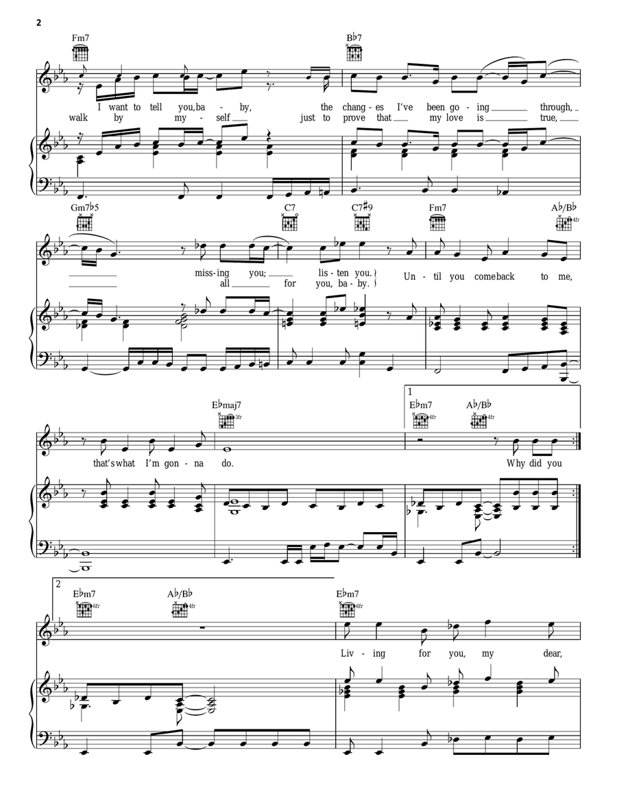 Until You Come Back To Me (That's What I'm Gonna Do) Acoustic Guitar scores gallery preview page 2