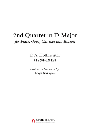 2nd QUARTET IN D MAJOR, H.5929