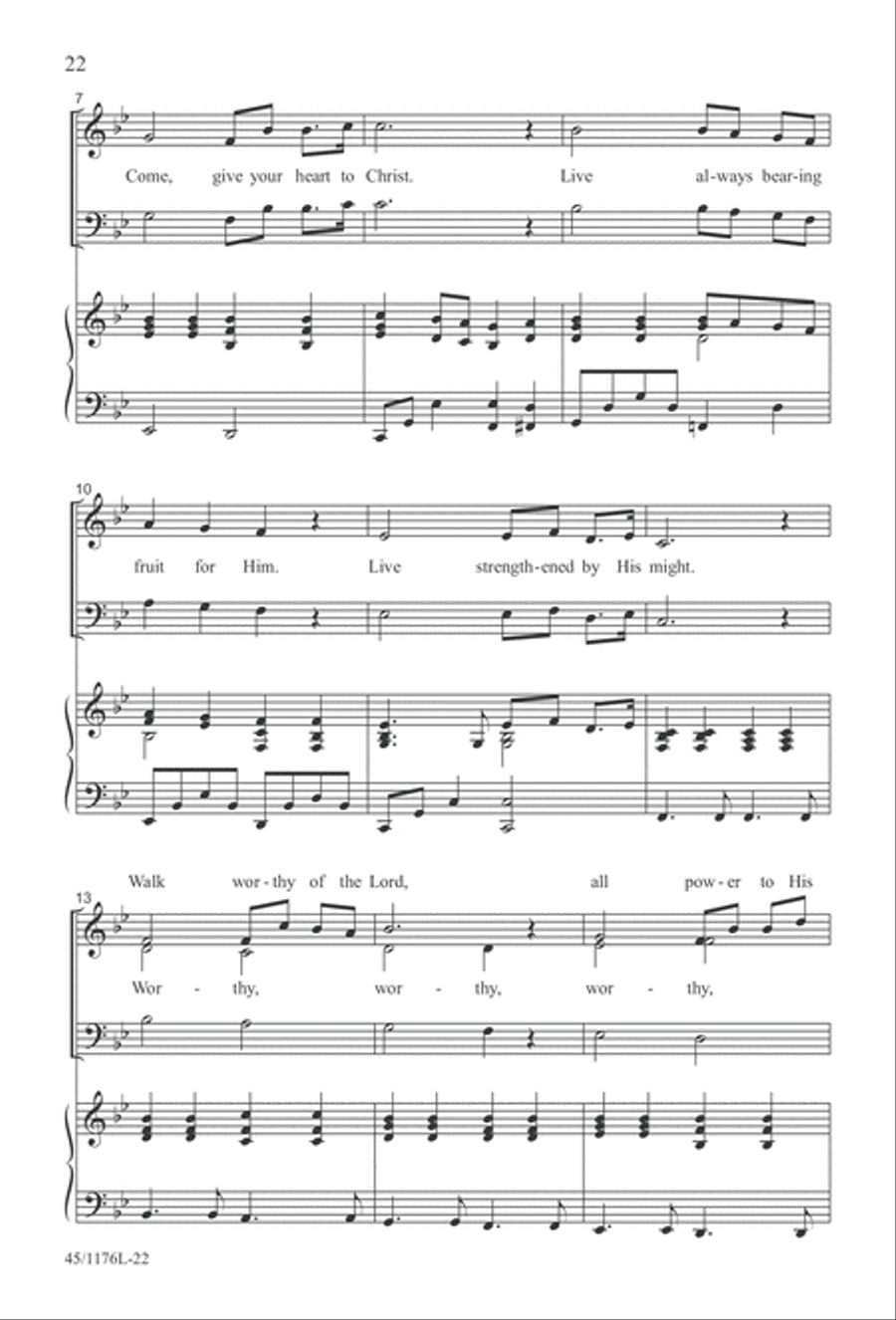 10 More Anthems for about 10 Singers 3-Part scores gallery preview page 22