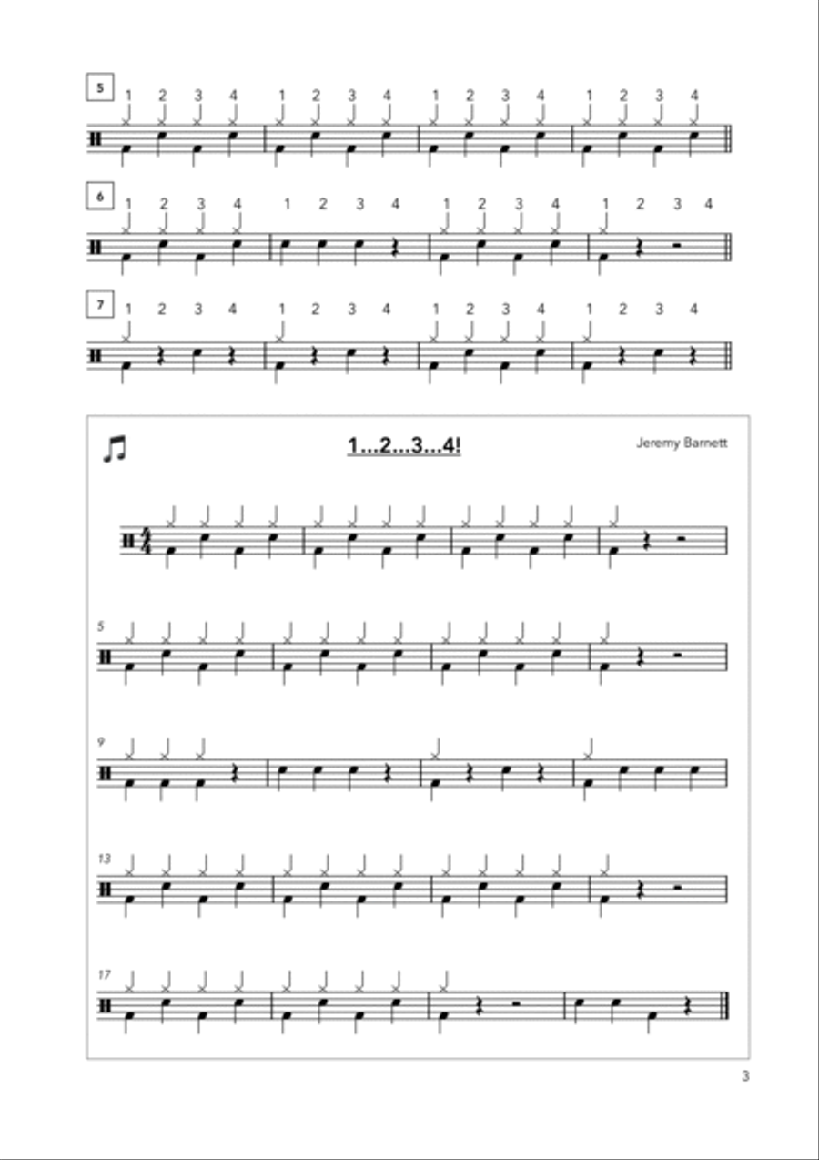 Drums For Beginners Drum Set scores gallery preview page 5
