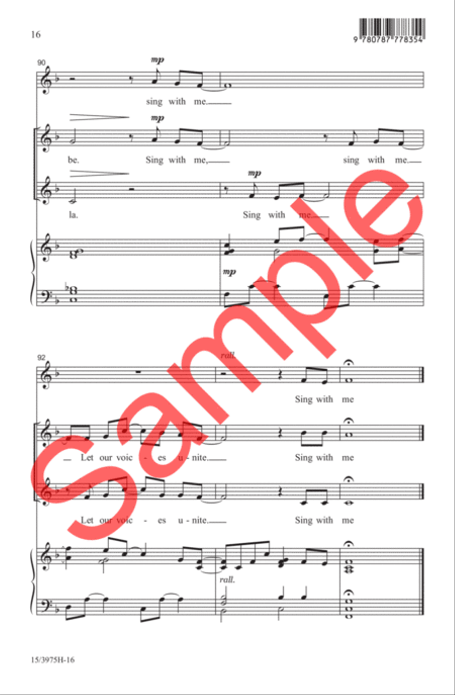 When Our Voices Unite 2-Part scores gallery preview page 15