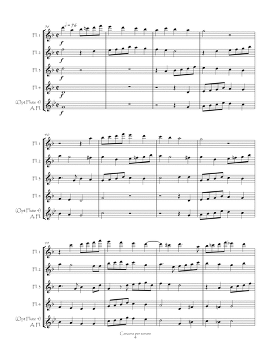 Canzona per sonare No.1 & 2 for Flute Quartet (4C or 3C & alto) image number null
