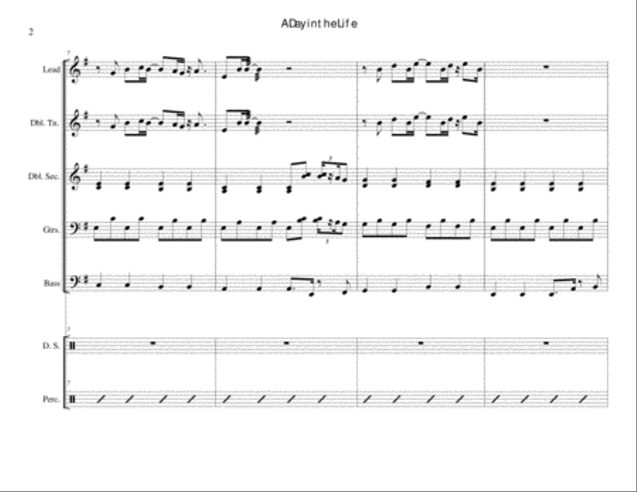 A Day In The Life A Day In The Life Steel Drum Band scores gallery preview page 2