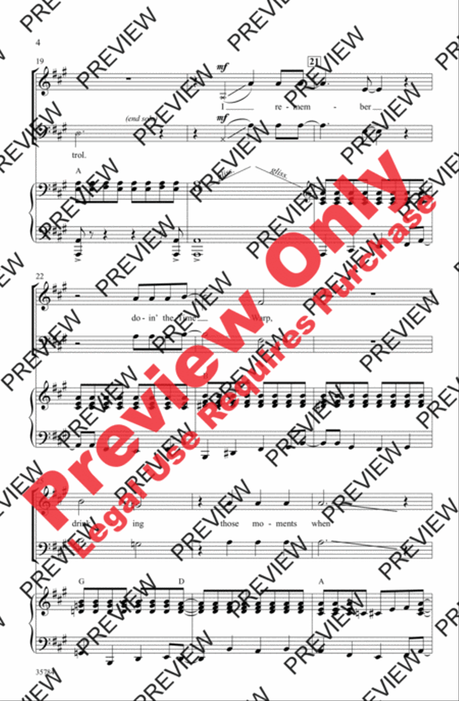 The Time Warp (from The Rocky Horror Picture Show) 4-Part scores gallery preview page 4