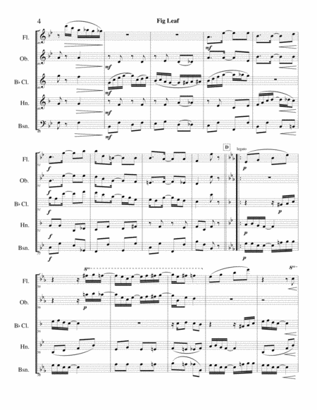 Fig Leaf Rag (Scott Joplin) - woodwind quintet image number null