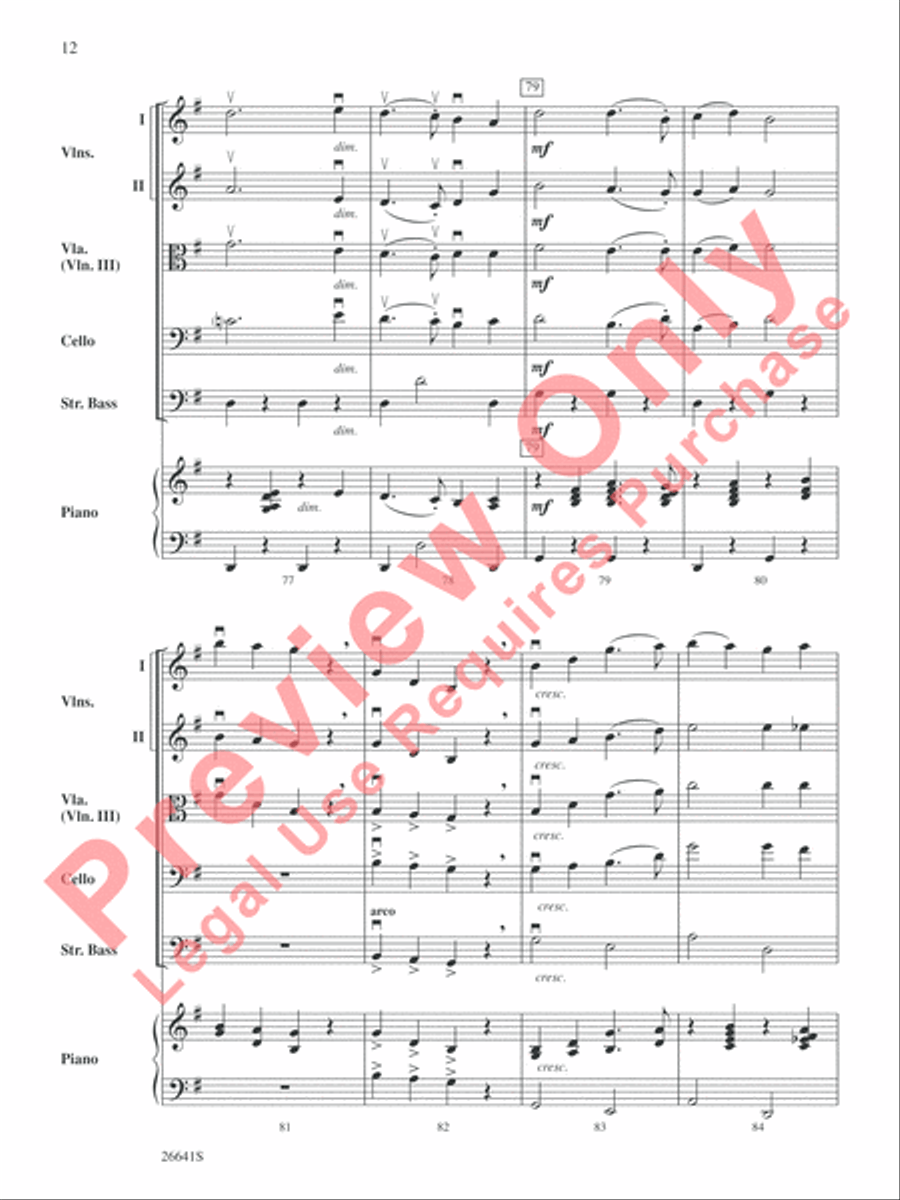 The Wizard of Oz String Orchestra scores gallery preview page 13