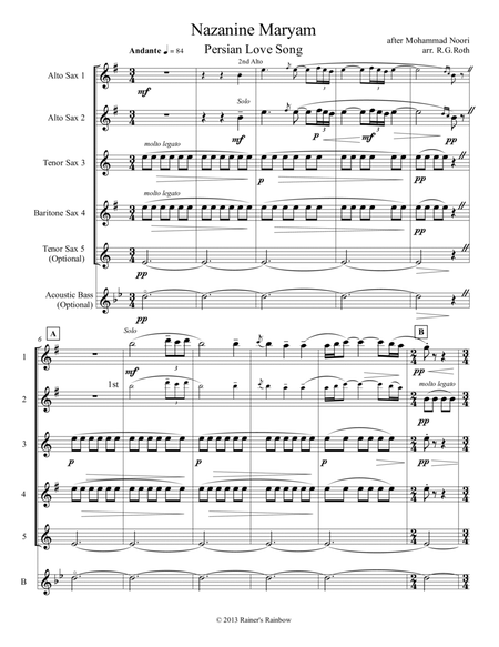 Persian Love Song (Rubinstein) - Download Sheet Music PDF file
