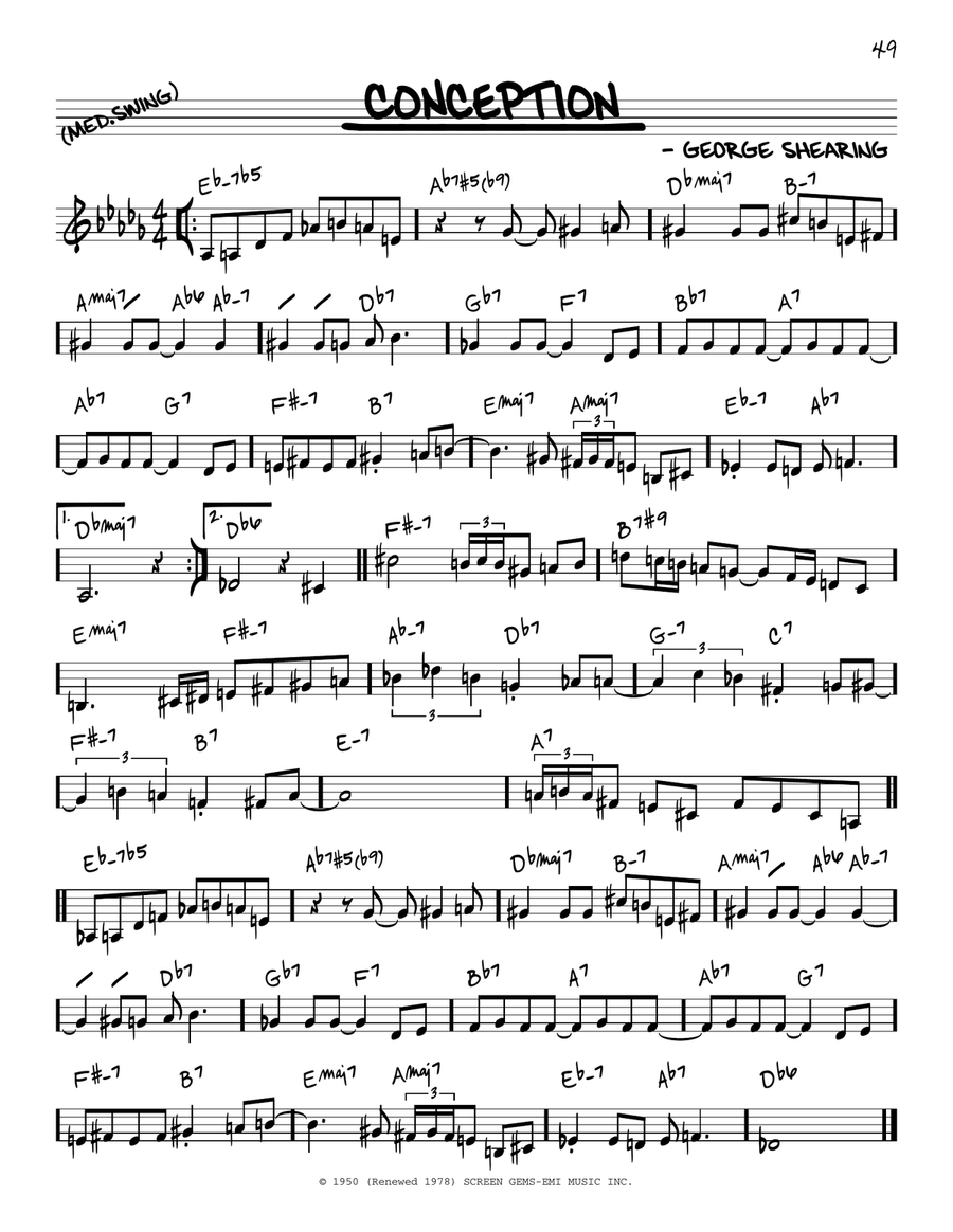 Conception Piano scores gallery preview page 1