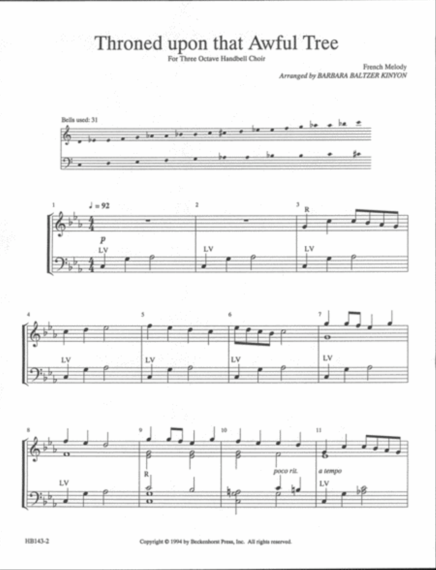Throned Upon That Awful Tree 3-Octaves scores gallery preview page 2