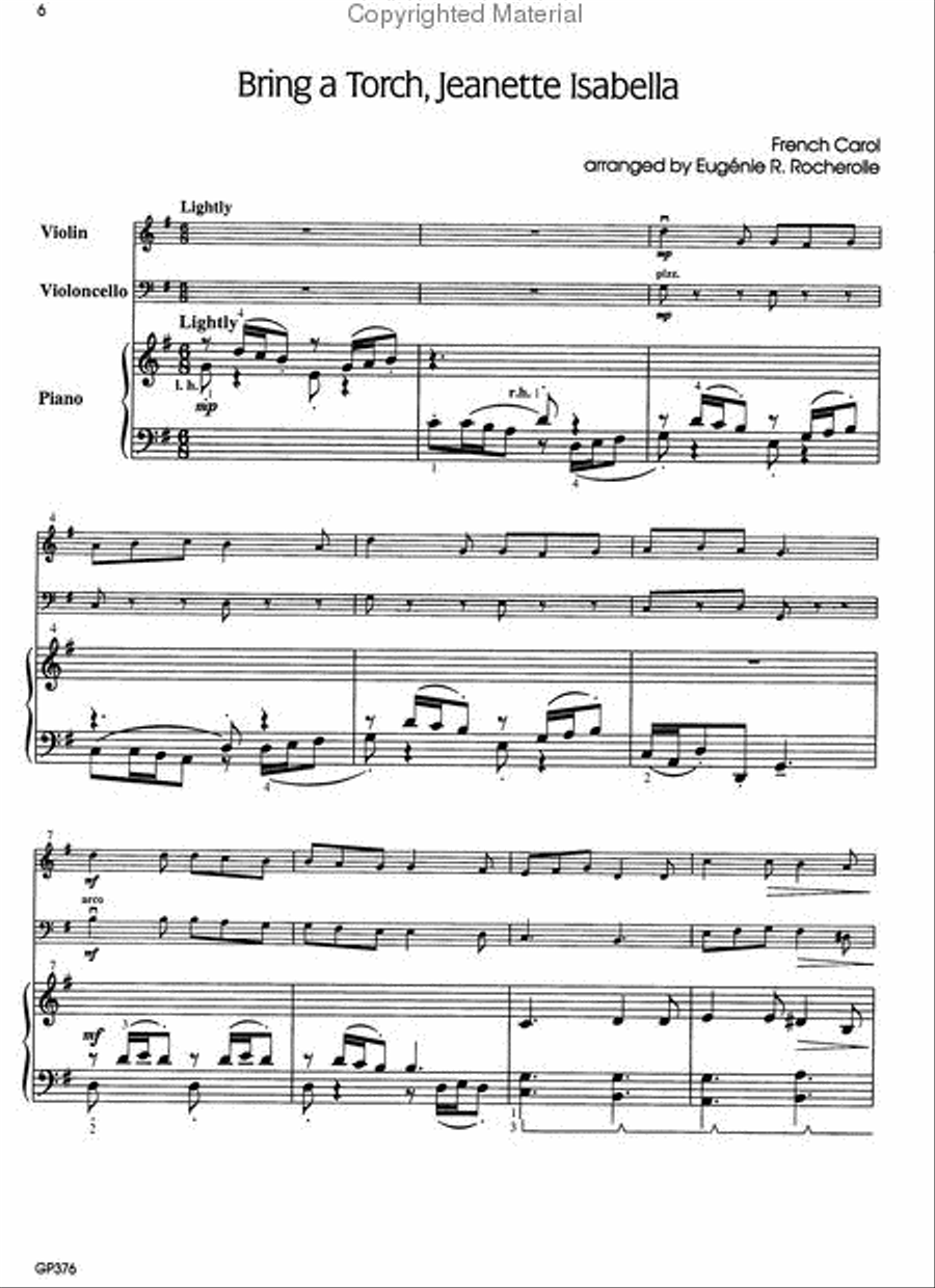 A Christmas Tableau of Piano Trios Piano Trio scores gallery preview page 2