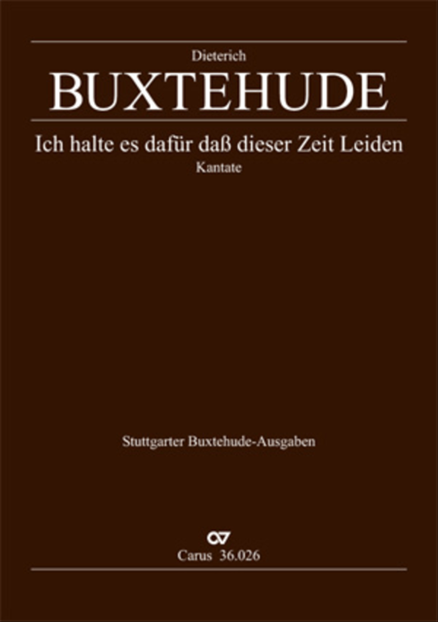 Now I indeed believe (Ich halte es dafur) Choir scores gallery preview page 1