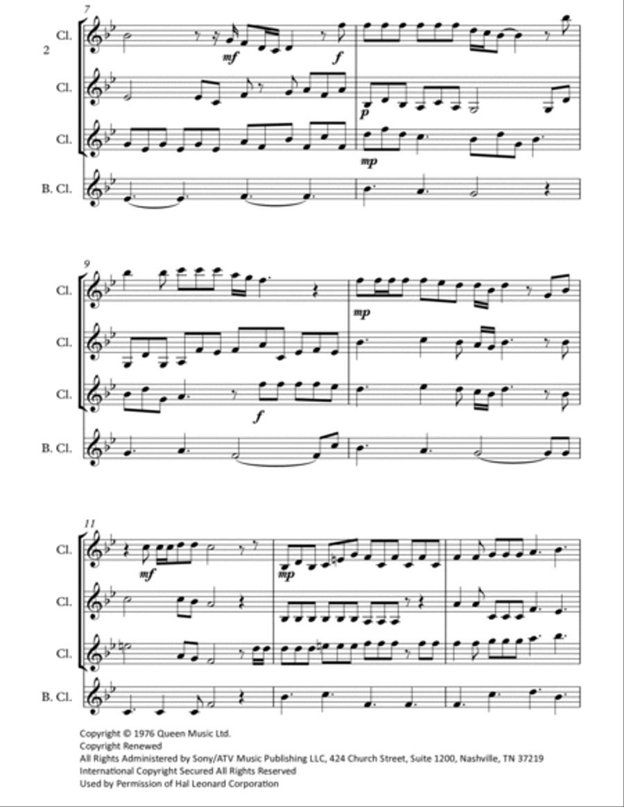 Somebody To Love Somebody To Love Woodwind Ensemble scores gallery preview page 2