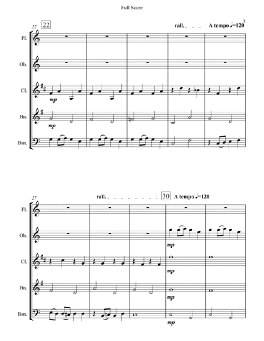 Make Believe Make Believe Woodwind Quintet scores gallery preview page 3