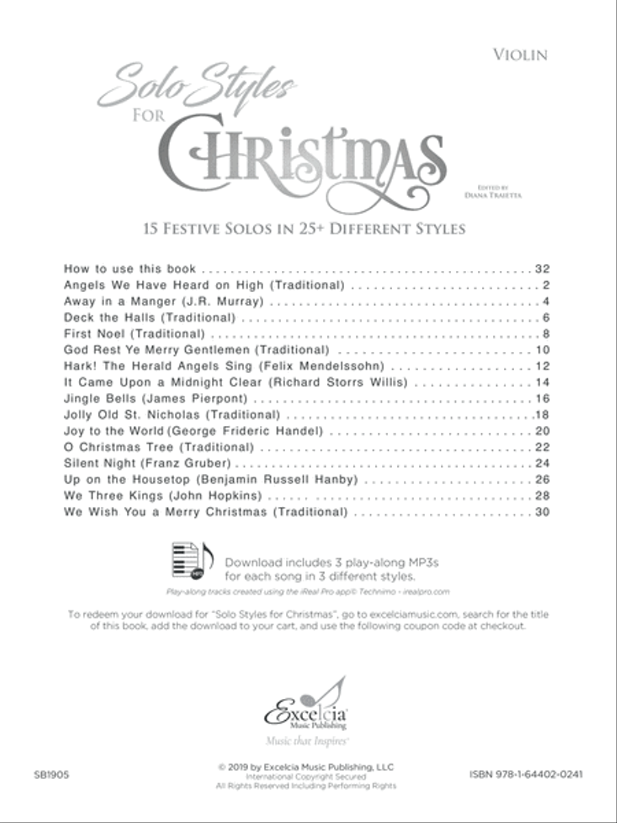 Solo Styles for Christmas Cello scores gallery preview page 2